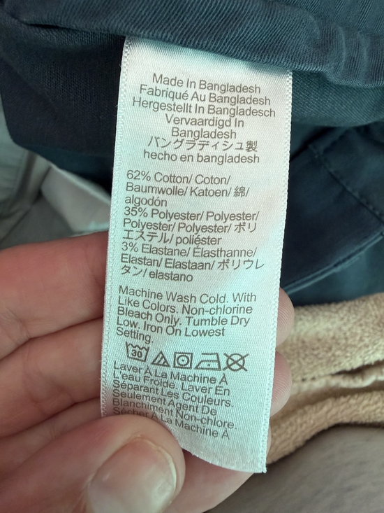 J.Crew Flex Chino Pants Mens 33x30 Blue Stretch Casual Slim Straight - Picture 4 of 4